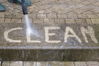 Pressure washing by NPC Facility Services in Portland