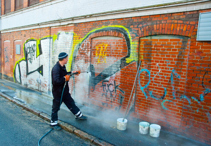 Graffiti Removal by NPC Facility Services 